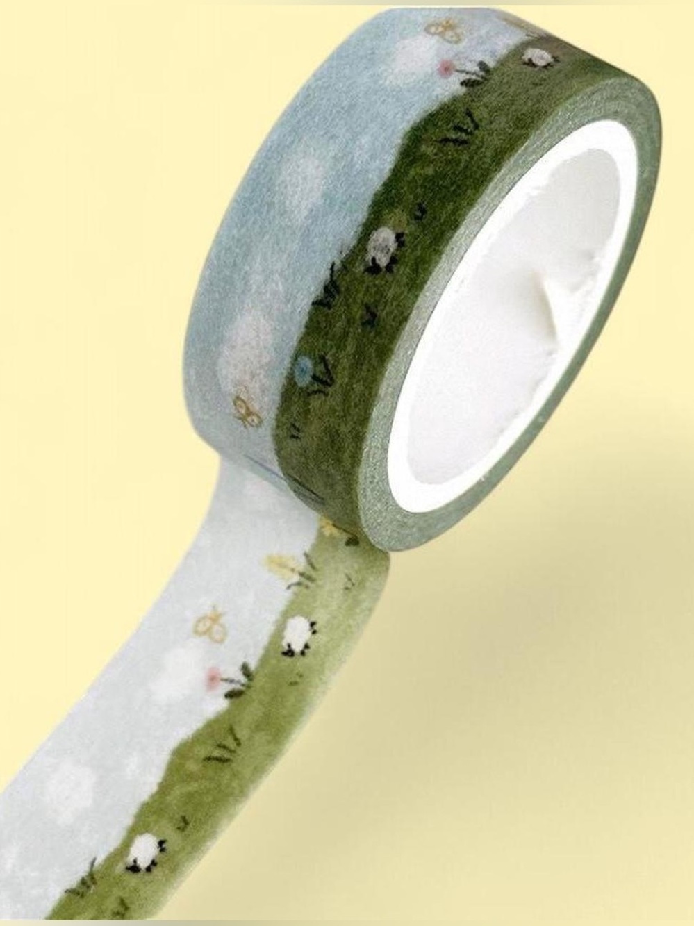 Grazing Sheep Pastoral Washi Tape Roll